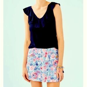 🦄🇺🇸 Lilly Pulitzer Madison skirt in Sea to Shining Sea- XL